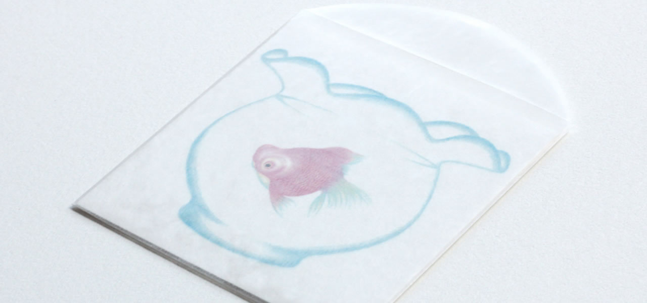 goldfish message card